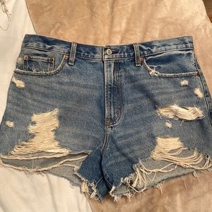 Abercrombie High Waist Denim Shorts - NWOT